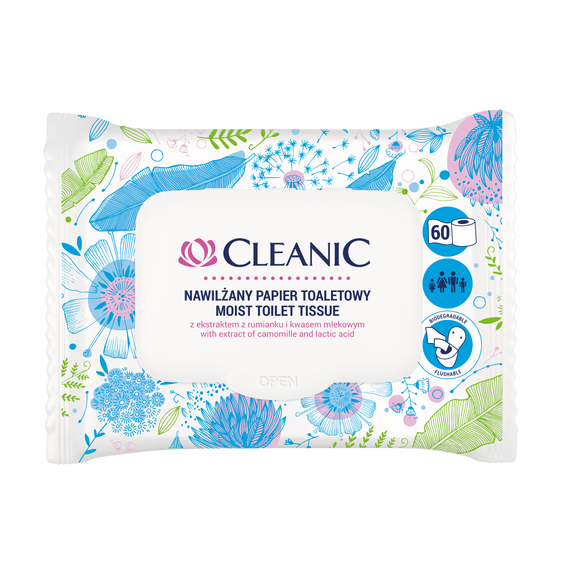 Cleanic nedves toalettpapír 60 db