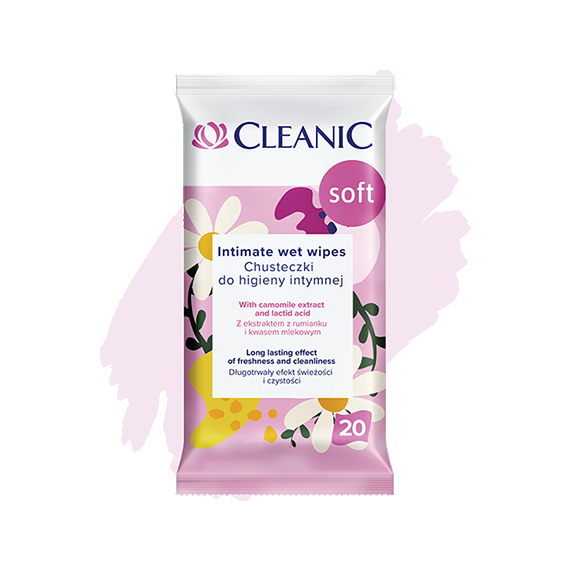 Cleanic intim törlőkendő - Soft 20db