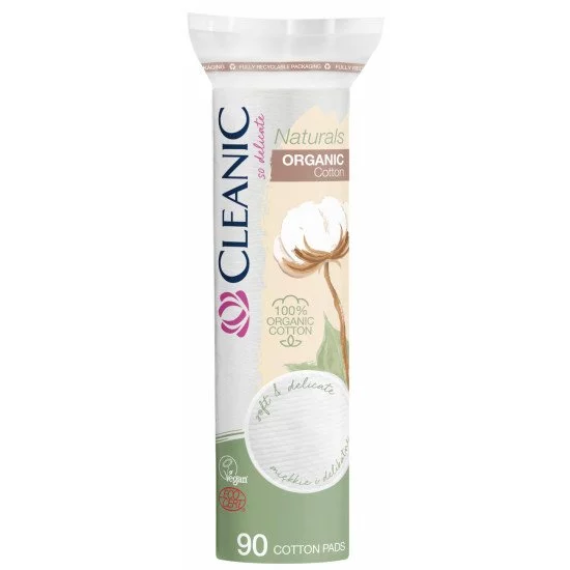 Cleanic Naturals Organic 100% pamut vattakorong 90 db