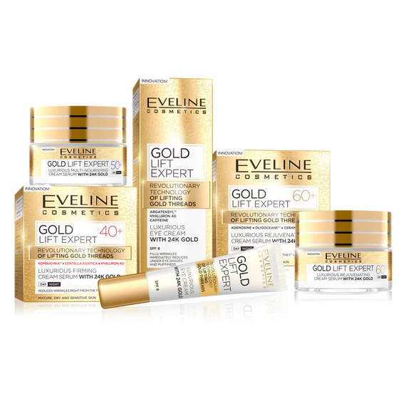 EVELINE GOLD LIFT EXPERT 40+ Luxus feszesítő nappali-éjszakai arckrém-szérum 50 ml