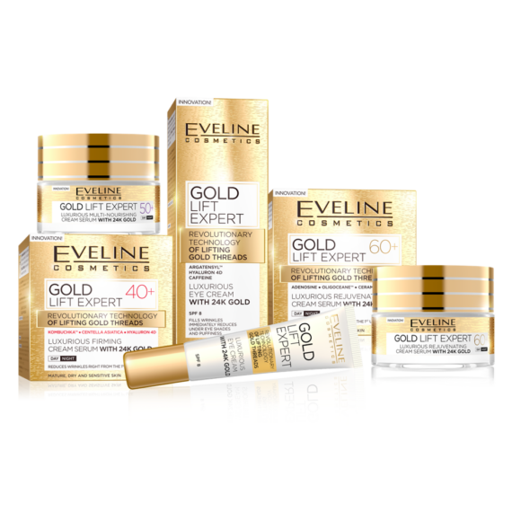 EVELINE GOLD LIFT EXPERT 40+ Luxus feszesítő nappali-éjszakai arckrém-szérum 50 ml