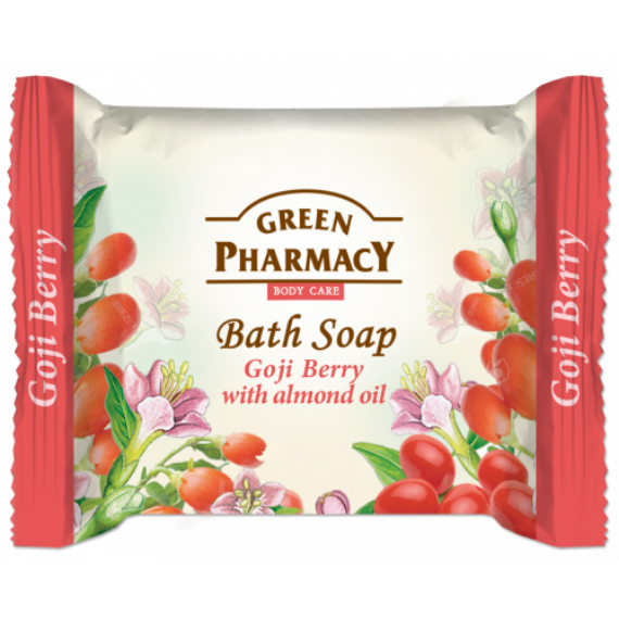 GREEN PHARMACY Gyógynövényes szappan goji bogyó és mandulaolaj kivonattal 100 gr