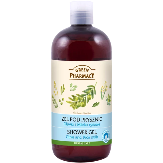 GREEN PHARMACY Gyógynövényes tusfürdő olíva és rizstej kivonattal 500 ml