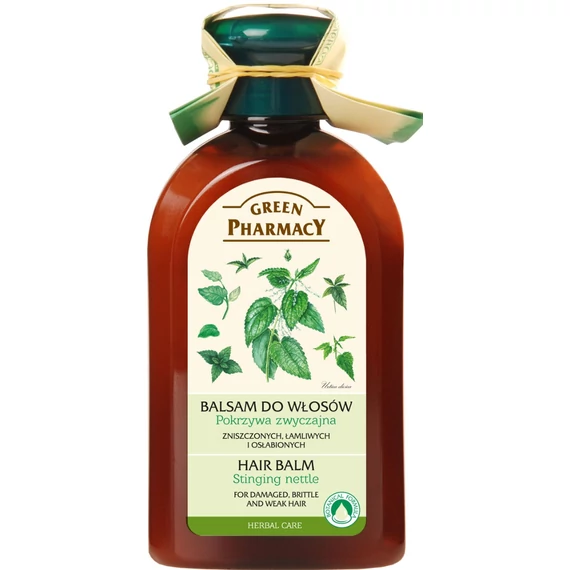 GREEN PHARMACY Hajbalzsam erősen igénybevett, töredezett, gyengeszálú hajra csalán kivonattal 300 ml