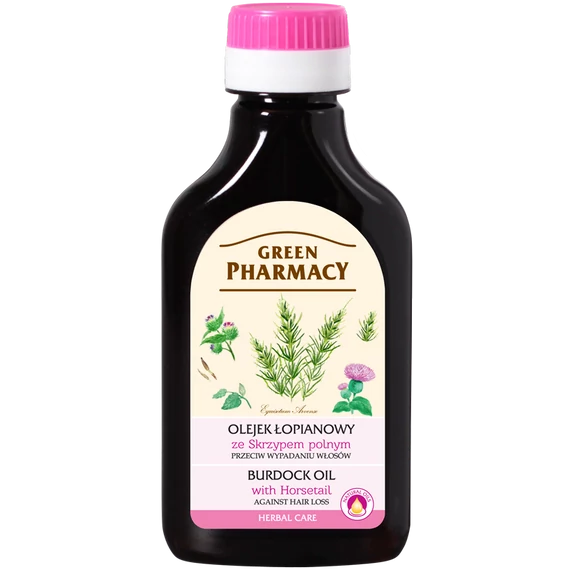 GREEN PHARMACY Hajhullás elleni bojtorján olaj mezei zsurló kivonattal 100 ml