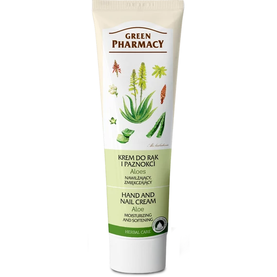 GREEN PHARMACY Kéz- és körömápoló hidratáló és puhító aloe kivonattal 100 ml