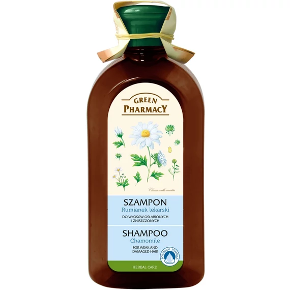 GREEN PHARMACY Sampon vékonyszálú és töredezett hajra kamilla kivonattal 350 ml