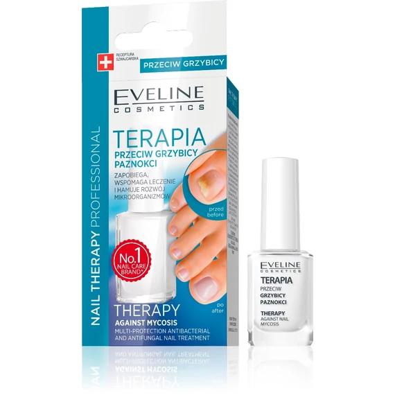 EVELINE NAIL THERAPY PROFESSIONAL lábkörömgomba elleni körömecsetelő 12 ml