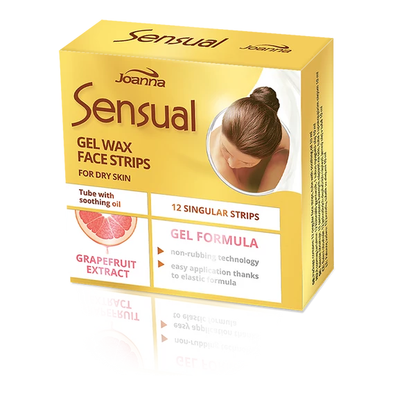 Joanna Sensual Szőrtelenítő gyantacsík arcra - grapefruit kivonattal 6x2db