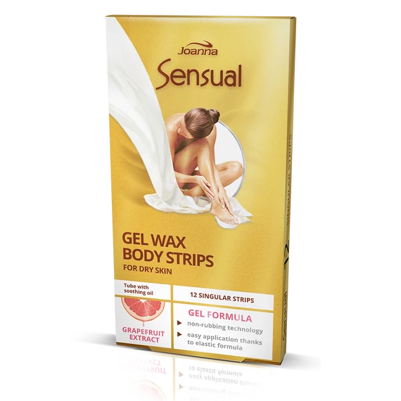 Joanna Sensual Szőrtelenítő gyantacsík testre - grapefruit kivonattal 6x2db