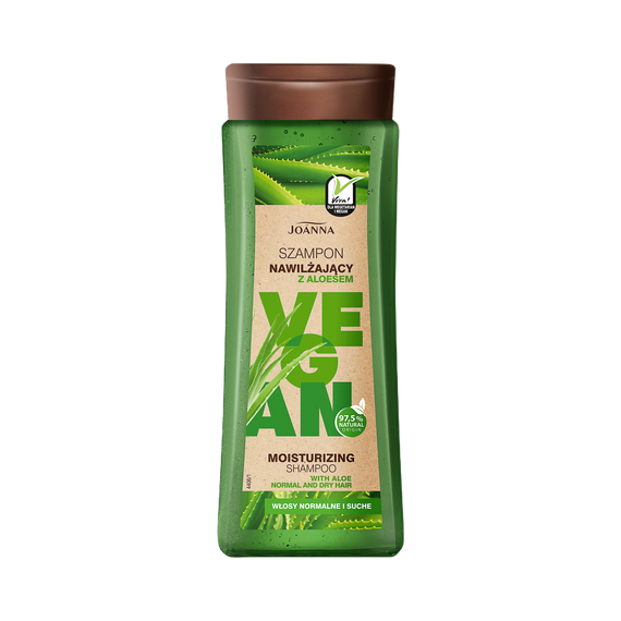 Joanna Vegan Hidratáló sampon aloe verával normál és száraz hajra 300ml