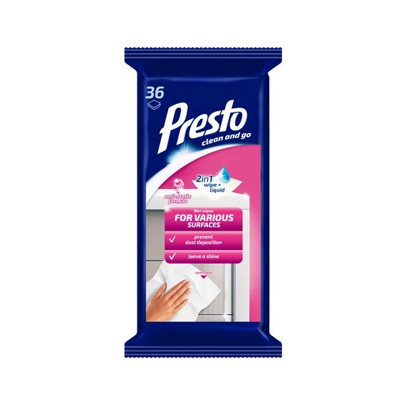 Presto univerzális törlőkendő 36 db